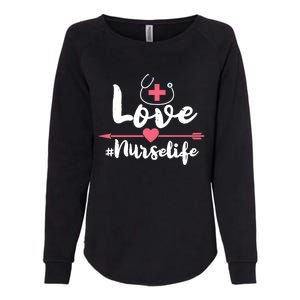 Nurse Life Love Doctors Medical Rn Lpn Gift Womens California Wash Sweatshirt