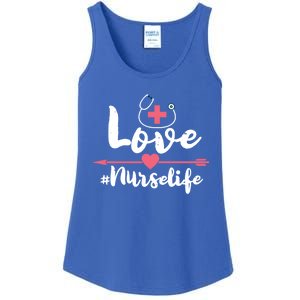 Nurse Life Love Doctors Medical Rn Lpn Gift Ladies Essential Tank