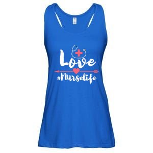 Nurse Life Love Doctors Medical Rn Lpn Gift Ladies Essential Flowy Tank