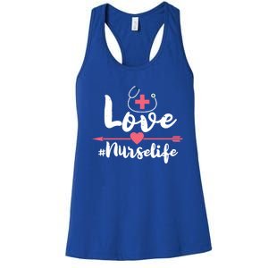 Nurse Life Love Doctors Medical Rn Lpn Gift Women's Racerback Tank