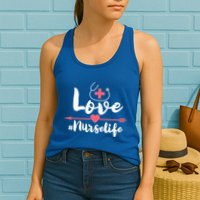 Nurse Life Love Doctors Medical Rn Lpn Gift Womens Tank Top