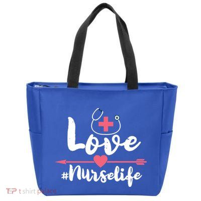 Nurse Life Love Doctors Medical Rn Lpn Gift Zip Tote Bag