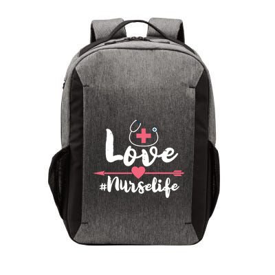 Nurse Life Love Doctors Medical Rn Lpn Gift Vector Backpack