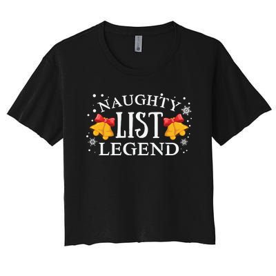 Naughty List Legend Women's Crop Top Tee