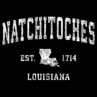 Natchitoches Louisiana La Vintage Athletic Sports Doggie Tank