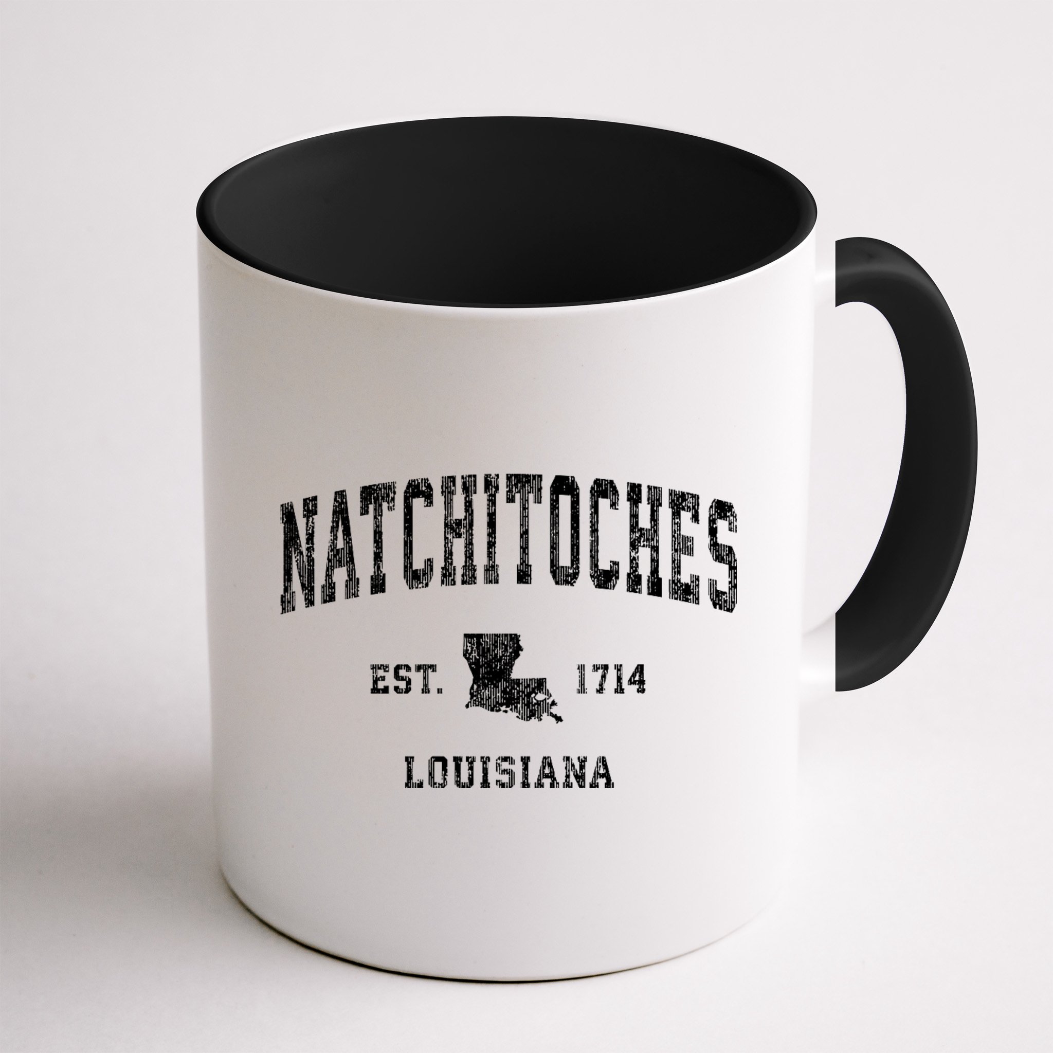 Natchitoches Louisiana La Vintage Athletic Sports Mug