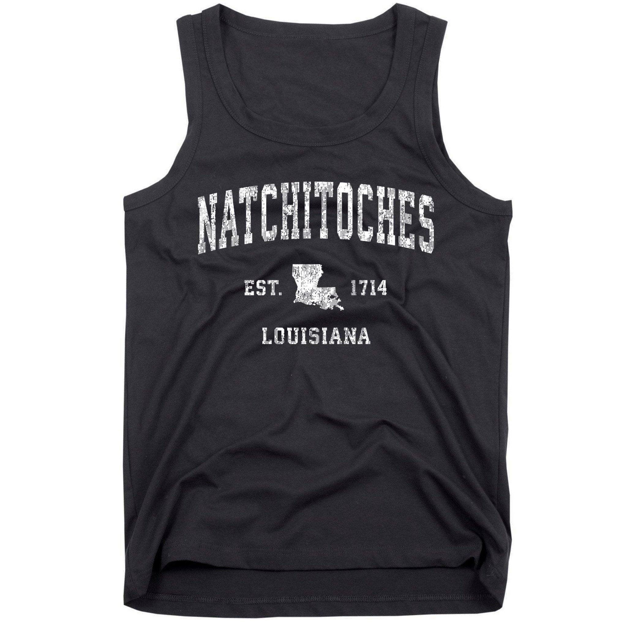 Natchitoches Louisiana La Vintage Athletic Sports Tank Top