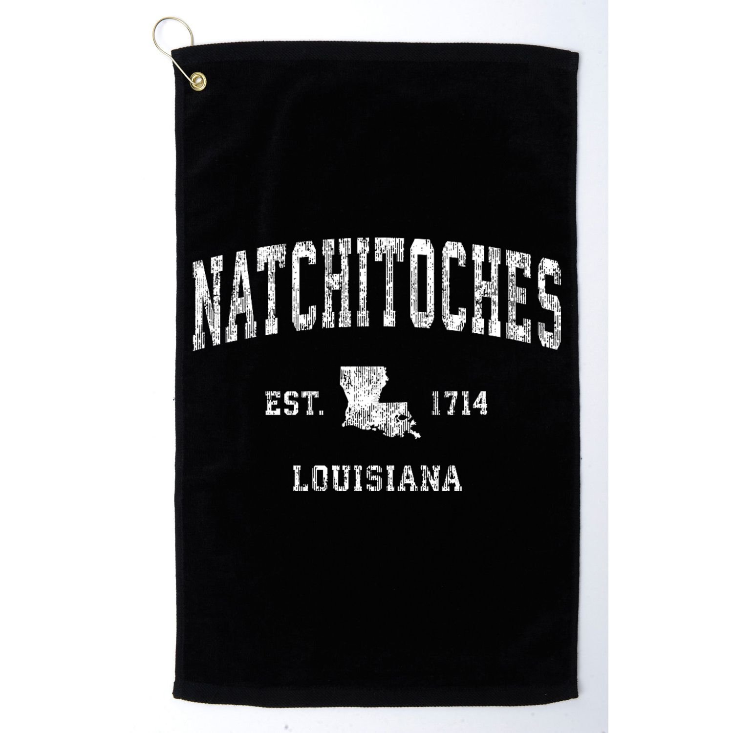 Natchitoches Louisiana La Vintage Athletic Sports Golf Towel