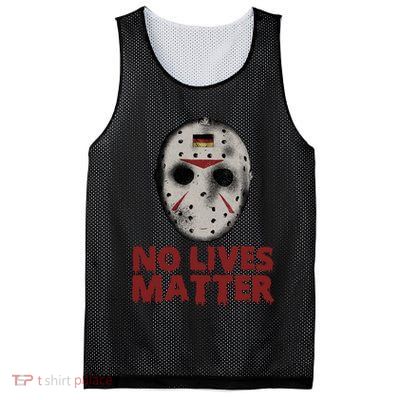 No Lives Matter Horror Halloween Jason Mesh Reversible Basketball Jersey Tank
