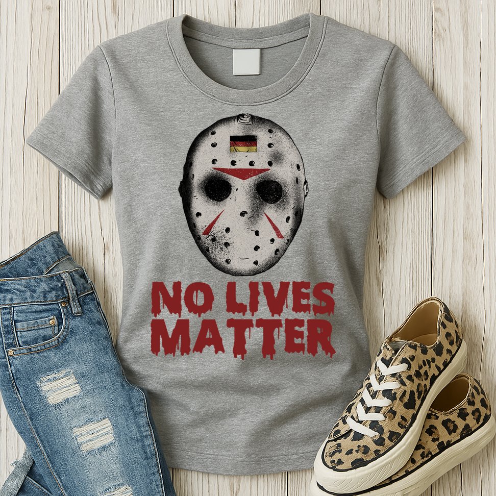No Lives Matter Horror Halloween Jason Womens T-Shirt