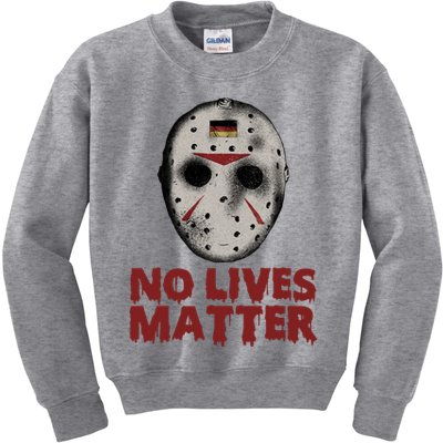No Lives Matter Horror Halloween Jason Kids Sweatshirt