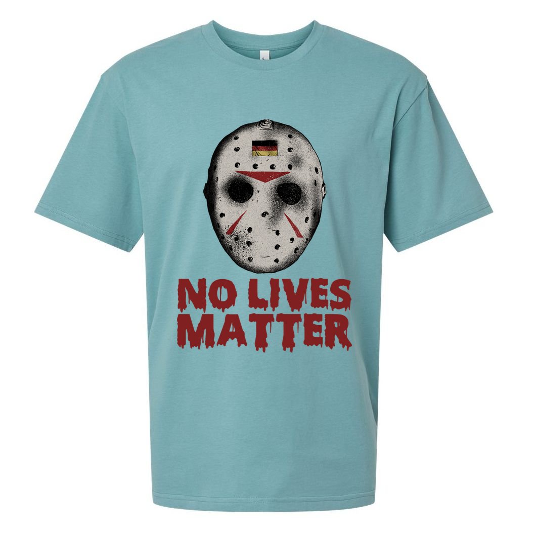 No Lives Matter Horror Halloween Jason Sueded Cloud Jersey T-Shirt