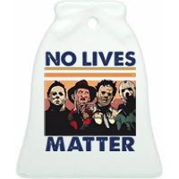 No Lives Matter Halloween Ceramic Bell Ornament