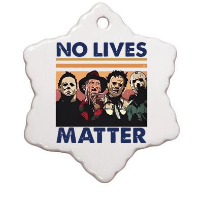 No Lives Matter Halloween Ceramic Star Ornament