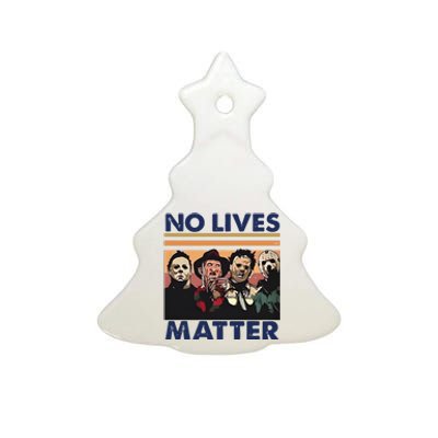 No Lives Matter Halloween Ceramic Tree Ornament