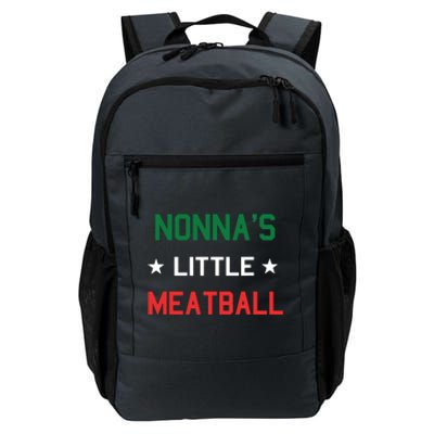 Nonnas Little Meatball Funny Italian Sayings Gift Daily Commute Backpack