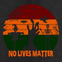 No Lives Matter Funny Halloween 7 Panel Mesh Trucker Snapback Hat