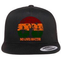 No Lives Matter Funny Halloween Flat Bill Trucker Hat