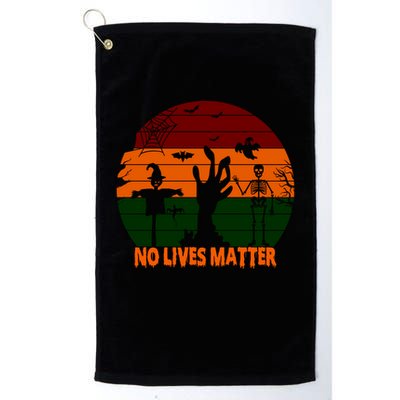No Lives Matter Funny Halloween Golf Towel