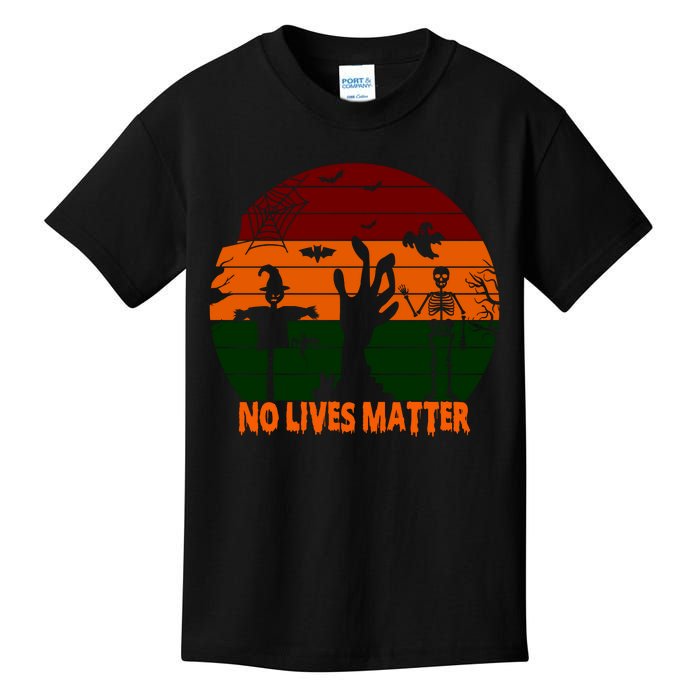 No Lives Matter Funny Halloween Kids T-Shirt