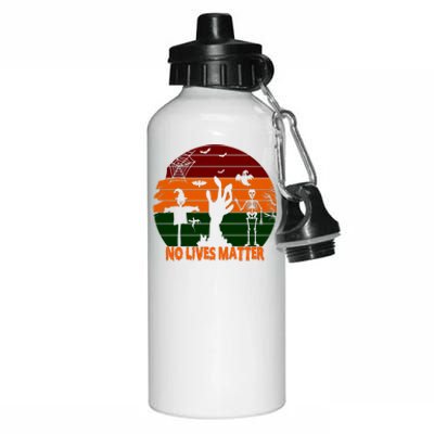 No Lives Matter Funny Halloween Aluminum Water Bottle 