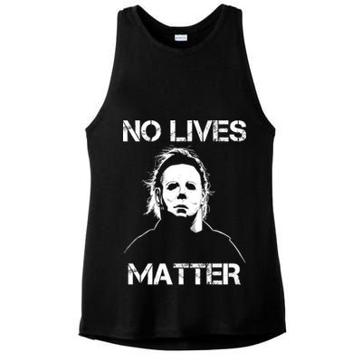 No Lives Matter Halloween Scary Parody Ladies PosiCharge Tri-Blend Wicking Tank