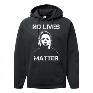 No Lives Matter Halloween Scary Parody Performance Fleece Hoodie