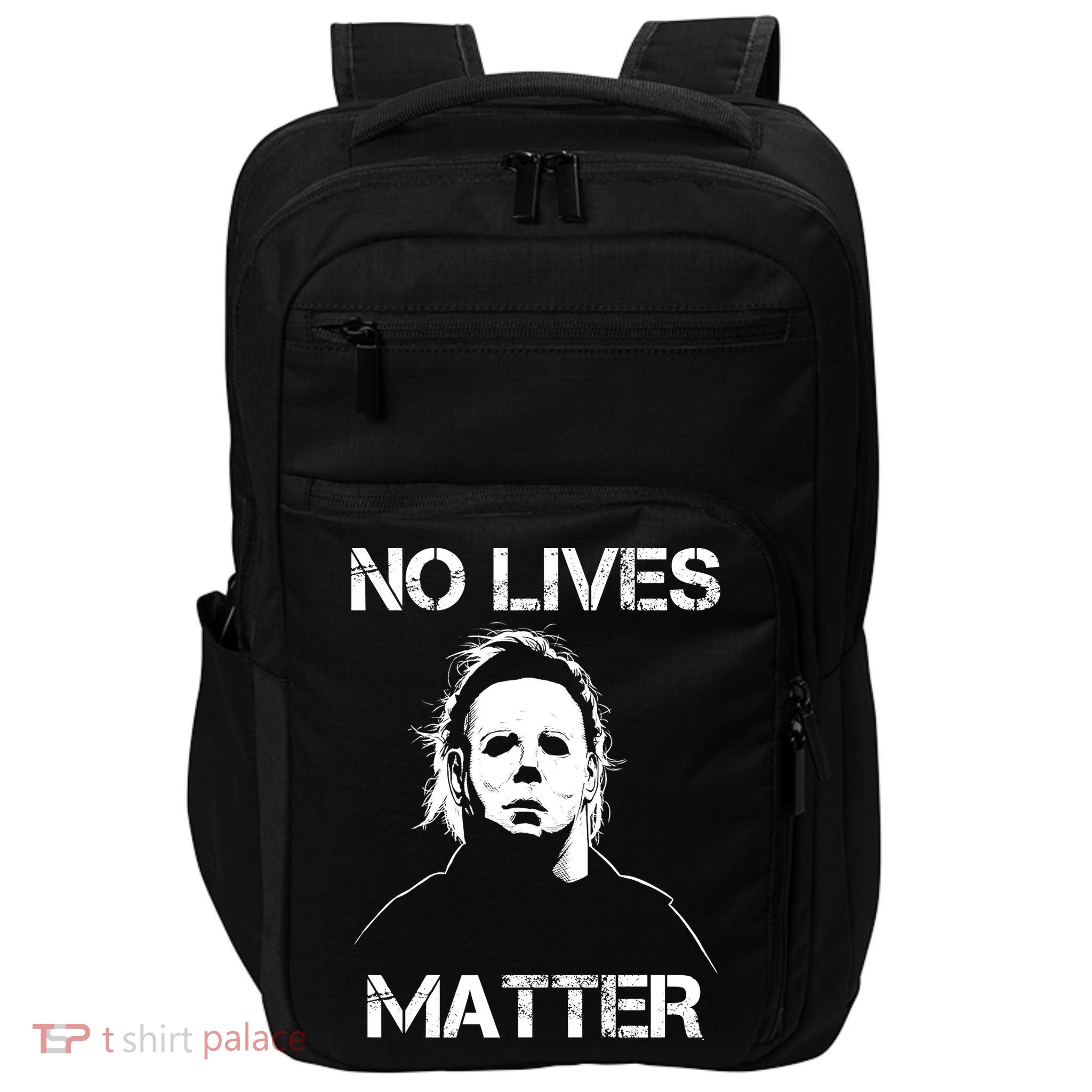 No Lives Matter Halloween Scary Parody Impact Tech Backpack