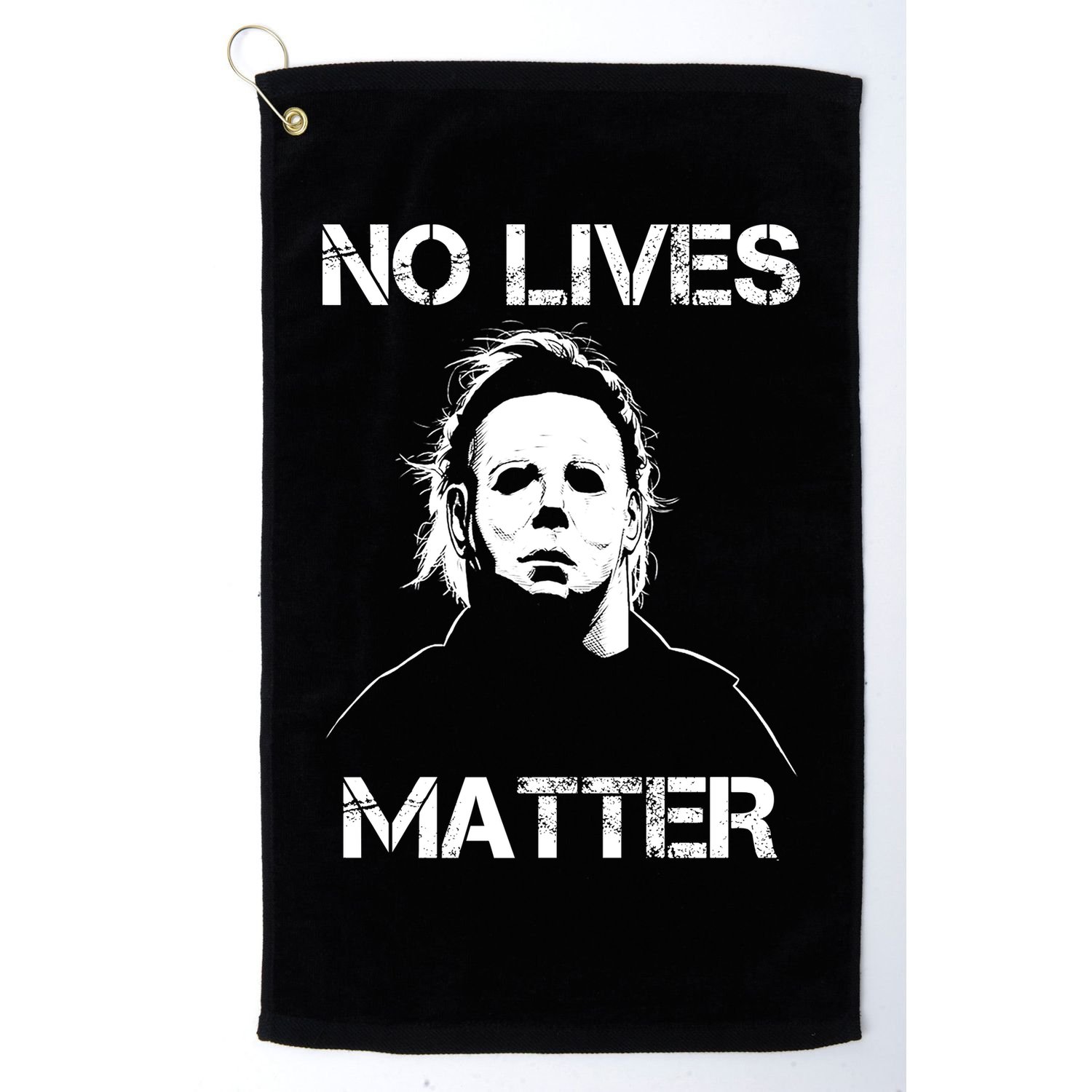 No Lives Matter Halloween Scary Parody Golf Towel