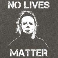 No Lives Matter Halloween Scary Parody Cotton Canvas Backpack