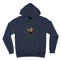 No Lift No Gift Gym Powerlifting Ugly Christmas Sweater Sant Hoodie