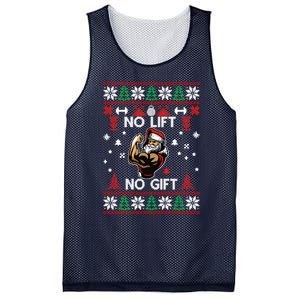 No Lift No Gift Ugly Christmas Mesh Reversible Basketball Jersey Tank