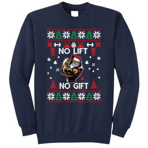 No Lift No Gift Ugly Christmas Tall Sweatshirt