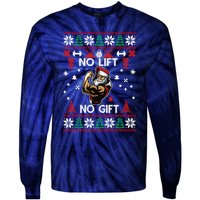 No Lift No Gift Ugly Christmas Tie-Dye Long Sleeve Shirt