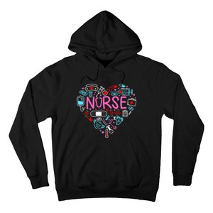 Nurse Love Nursing Student RN Life Thank You Gifts For Women Hoodie