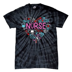 Nurse Love Nursing Student RN Life Thank You Gifts For Women Tie-Dye T-Shirt