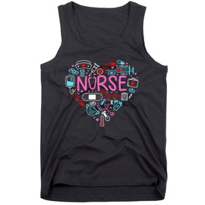 Nurse Love Nursing Student RN Life Thank You Gifts For Women Tank Top