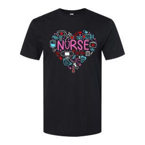 Nurse Love Nursing Student RN Life Thank You Gifts For Women Softstyle CVC T-Shirt