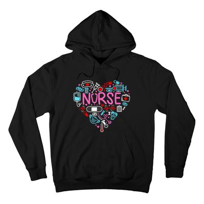 Nurse Love Nursing Student RN Life Thank You Gifts For Women Hoodie