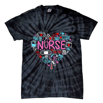 Nurse Love Nursing Student RN Life Thank You Gifts For Women Tie-Dye T-Shirt