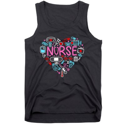 Nurse Love Nursing Student RN Life Thank You Gifts For Women Tank Top