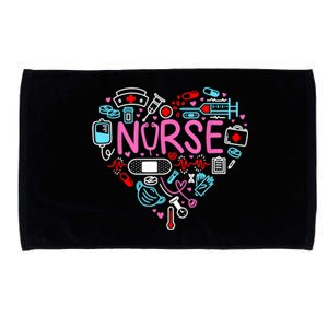 Nurse Love Nursing Student RN Life Thank You Gifts For Women Microfiber Hand Towel