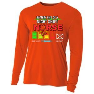 Nurse Lifesavers Nursing Energy Night Shift Battery Life Gift Cooling Performance Long Sleeve Crew