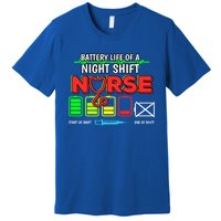 Nurse Lifesavers Nursing Energy Night Shift Battery Life Gift Premium T-Shirt