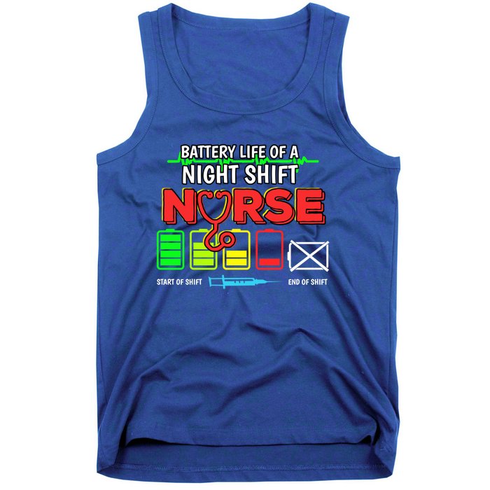 Nurse Lifesavers Nursing Energy Night Shift Battery Life Gift Tank Top