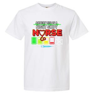 Nurse Lifesavers Nursing Energy Night Shift Battery Life Gift Garment-Dyed Heavyweight T-Shirt