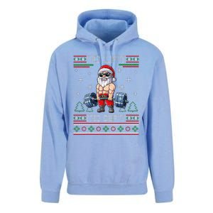 No Lift No Gift Ugly Christmas Sweater Gym Santa Gifts Unisex Surf Hoodie