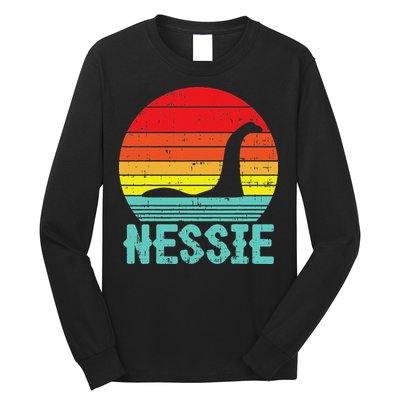 Nessie Loch Ness Monster Retro Nessy Animal Lover Long Sleeve Shirt
