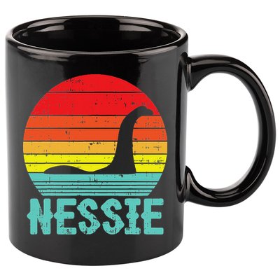 Nessie Loch Ness Monster Retro Nessy Animal Lover 11oz C Handle Ceramic Mug