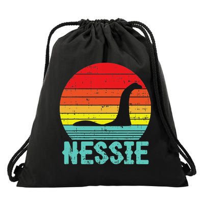 Nessie Loch Ness Monster Retro Nessy Animal Lover Drawstring Bag